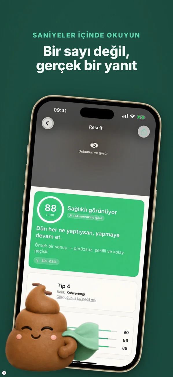 PoopID 0-100 Bağırsak Sağlığı Skoru ve İpuçları